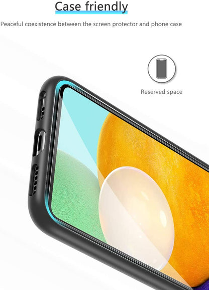 For Samsung Galaxy A33 5G Screen Protector Clear Transparent Tempered Glass, Case Friendly, 9H Hardness, Anti-Bubble Tempered Glass Screen Guard Clear Screen Protector
