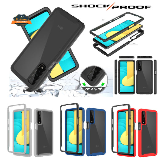 For Motorola Edge+ 2022 /Edge Plus Clear Dual Layer Tuff Rugged Bumper Frame Heavy Duty Hybrid Shockproof Rubber TPU  Phone Case Cover