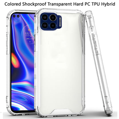 For Samsung Galaxy S21 Ultra Colored Shockproof Transparent Hard PC + Rubber TPU Hybrid Bumper Shell Slim Protective Clear Phone Case Cover