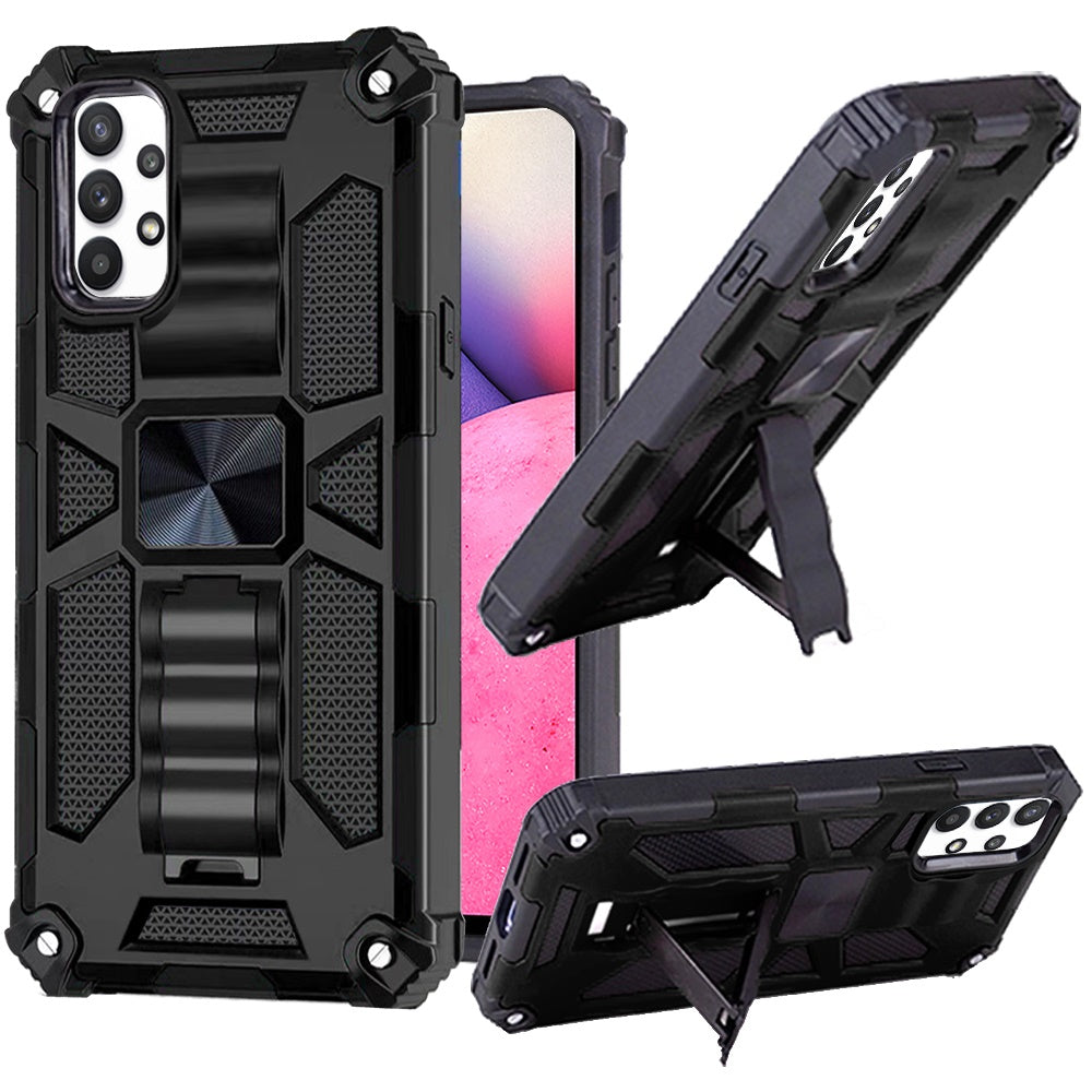For Samsung Galaxy A33 5G Heavy Duty Stand Hybrid Shockproof [Military Grade] Rugged Protective with Built-in Kickstand  Phone Case Cover