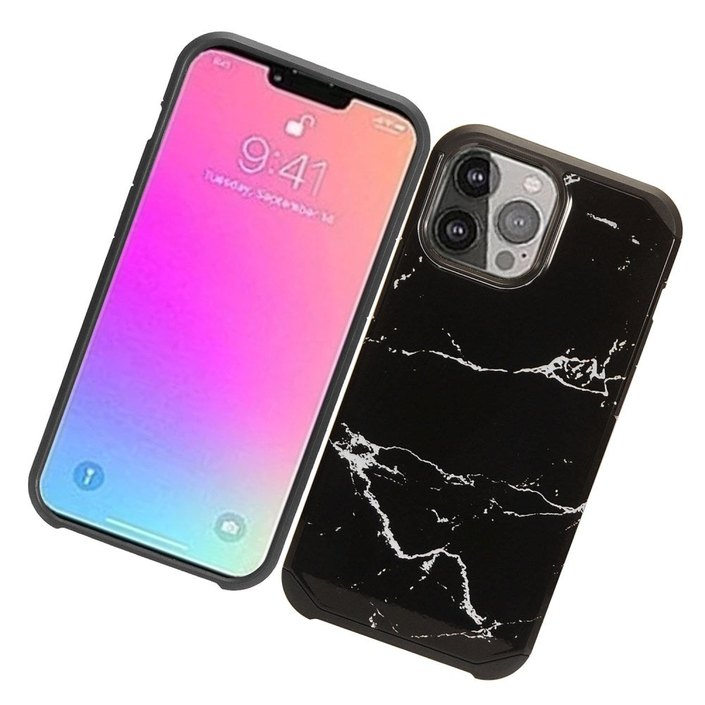 For Apple iPhone 13 /Pro Max Armor Dual Layer 2 in 1 Rubberized Hard Shell Shockproof TPU Silicone Hybrid Protection Ultra Slim  Phone Case Cover