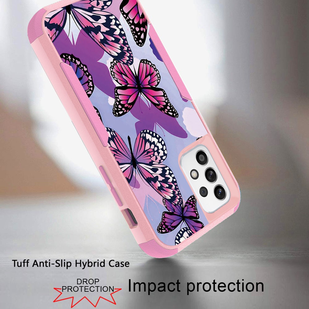 For Samsung Galaxy A33 5G Hybrid Rugged Hard Shockproof Drop-Proof with 3 Layer Protection, Military Grade Heavy-Duty  Phone Case Cover