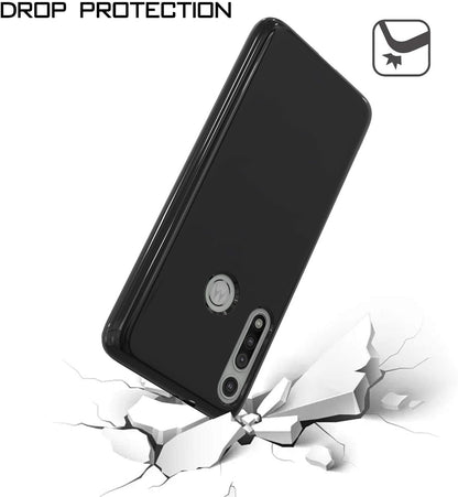 For Samsung Galaxy A03s (2022) Ultra Slim Thin Transparent Silicone Soft Skin Flexible TPU Gel Rubber Candy Gummy Protective Hybrid Black Phone Case Cover