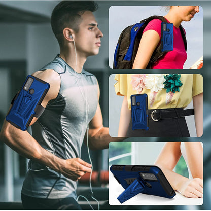 For Apple iPhone 14 Plus /Pro Max Hybrid Belt Clip Holster with Built-in Kickstand, Heavy Duty Shock Absorption Armor Rugged  Phone Case Cover