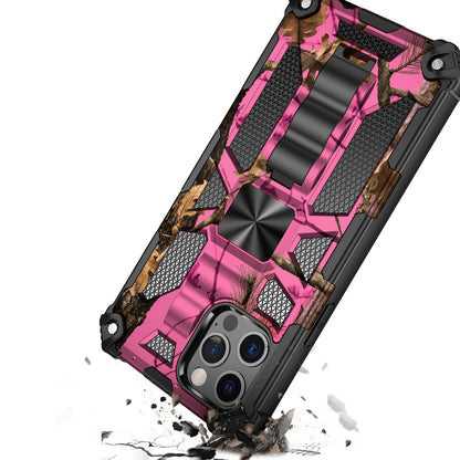 For Apple iPhone 13 Pro Max (6.7") Heavy Duty Stand Hybrid Shockproof [Military Grade] Rugged Protective with Built-in Kickstand Fit Magnetic Car Mount  Phone Case Cover