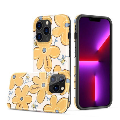 For Apple iPhone 13 Pro Max (6.7") Pattern Stylish Fashion Design Hybrid Rubber TPU Hard PC Shockproof Slim  Phone Case Cover