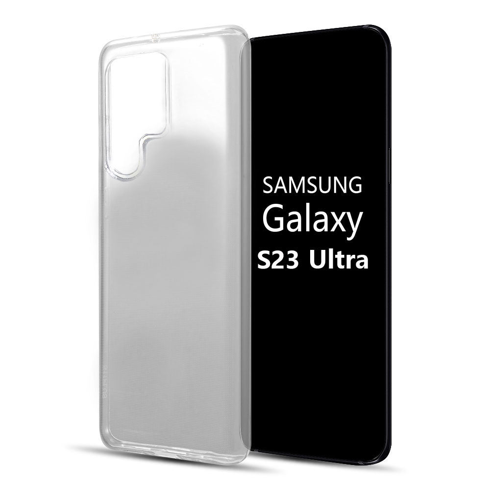 For Samsung Galaxy S23 /Plus /Ultra Crystal Clear Transparent TPU Flexible Rubber Silicone Ultra Thin Slim Gel Soft Skin  Phone Case Cover