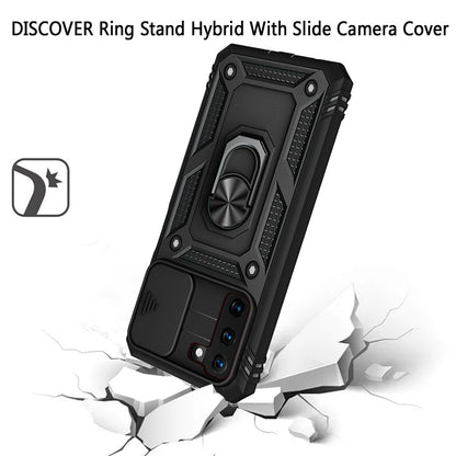 For Apple iPhone 14 Pro Max (6.7") Hybrid Built-in 360° Rotate Magnetic Ring Stand with Camera Protection Heavy Duty  Phone Case Cover