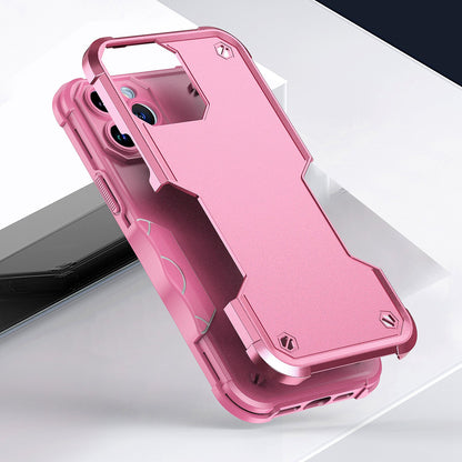For Apple iPhone 14 Pro (6.1") Tough Shockproof Hybrid Heavy Duty Dual Layer TPU Bumper Rugged Rubber Defend Armor Pink Phone Case Cover