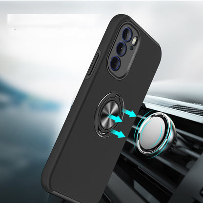 For Motorola Edge+ 2022 /Edge Plus Hybrid 360 Degree Rotatable Metal Invisible Ring Stand Holder Shockproof Slim  Phone Case Cover
