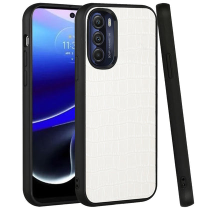For Motorola Moto G Stylus 5G 2022 Ultra Slim Thin PU Leather Crocodile Flip Snap On Hybrid Shockproof TPU PC Hard Shell  Phone Case Cover
