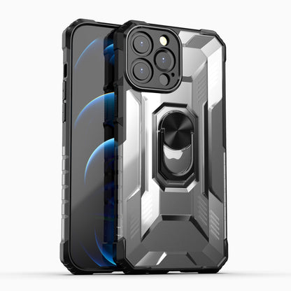 For Google Pixel 6 Armor Defender Hybrid Protective Heavy Duty with Ring Holder Kickstand [Magnetic Car Mount Feature]  Phone Case Cover