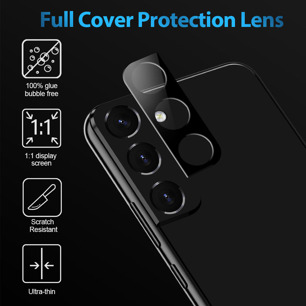 For Samsung Galaxy S22 /Plus Ultra Camera Lens Protector Tempered Glass Rear Back Camera Protective Lens Shield Anti-Glare, Case Friendly  Screen Protector