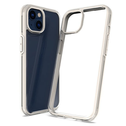 For Apple iPhone 14 /Plus Pro Max Transparent Back Hybrid Shockproof Protection Color TPU Frame Hard PC Slim  Phone Case Cover