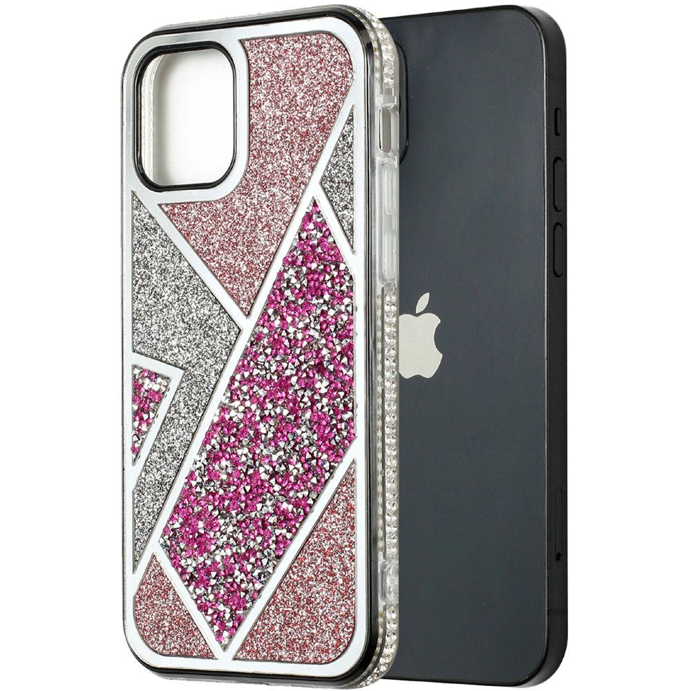 For Apple iPhone 14 /Plus Pro Max Glitter Bling Diamond Rhinestone Sparkly Bumper Fashion Shiny Cute Fancy Hybrid  Phone Case Cover