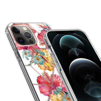 For Samsung Galaxy A02S Fashion Art Floral IMD Design Beautiful Flower Pattern Hybrid Protective Hard PC Rubber TPU Slim Back  Phone Case Cover