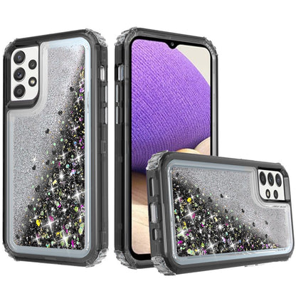 For Apple iPhone 13 Pro Max (6.7") Luxury Floating Glitter Case Sparkle Bling Quicksand Clear Heavy Duty Bumper Dual Layer PC Frame TPU Back  Phone Case Cover