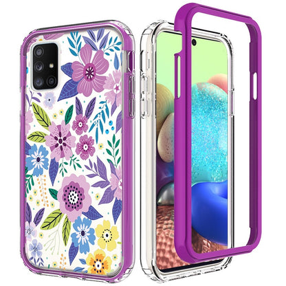 For Samsung Galaxy A71 5G Beautiful Design Hybrid Triple Layer Armor Hard PC Rubber TPU Shockproof Protective Frame  Phone Case Cover