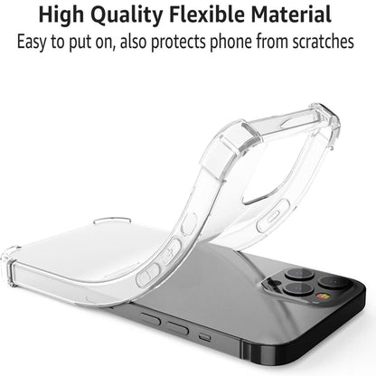 For AT&T Motivate 2 Slim Transparent Protective Hybrid with Soft TPU Rubber Corner Bumper with Raised Edges Shock Absorption Clear Phone Case Cover