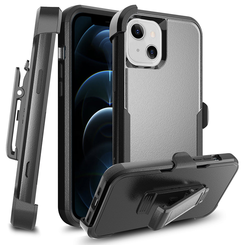 For Apple iPhone 14 /Plus Pro Max Heavy Duty Holster Kickstand Belt Clip Combo Hard Rugged Hybrid  Phone Case Cover