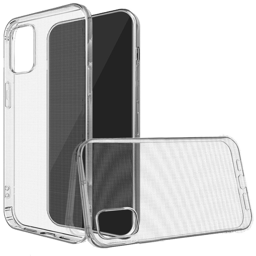For Samsung Galaxy A02S Hybrid Transparent TPU Rubber Silicone Simple Basic Minimalistic Gel Shockproof Protective Slim Back Clear Phone Case Cover