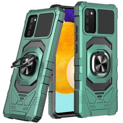 For Samsung Galaxy A03S Hybrid Dual Layer with Rotate Magnetic Ring Stand Holder Kickstand, Rugged Shockproof Protective  Phone Case Cover