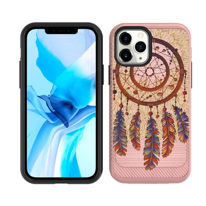 For Cricket Icon 3 (2021) Cute Design Printed Pattern Fashion Brushed Texture Shockproof Dual Layer Hybrid Slim Protective Had PC + TPU Rubber  Phone Case Cover