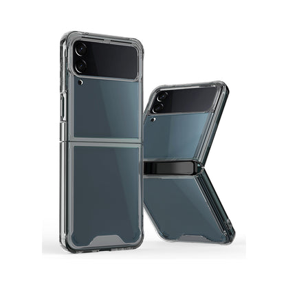 For Samsung Galaxy Z Flip 3 5G Hybrid Transparent Clear Acrylic Hard PC & Candy TPU Flip Snap On Back Protector  Phone Case Cover