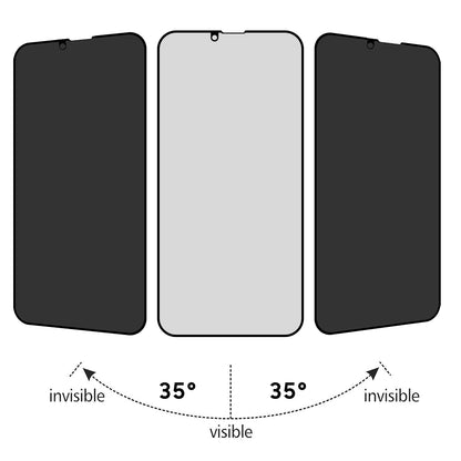 For Apple iPhone SE 3 (2022) Privacy Tempered Glass Screen Protector Full Coverage True Anti-spy Tempered Glass Protector Black Screen Protector