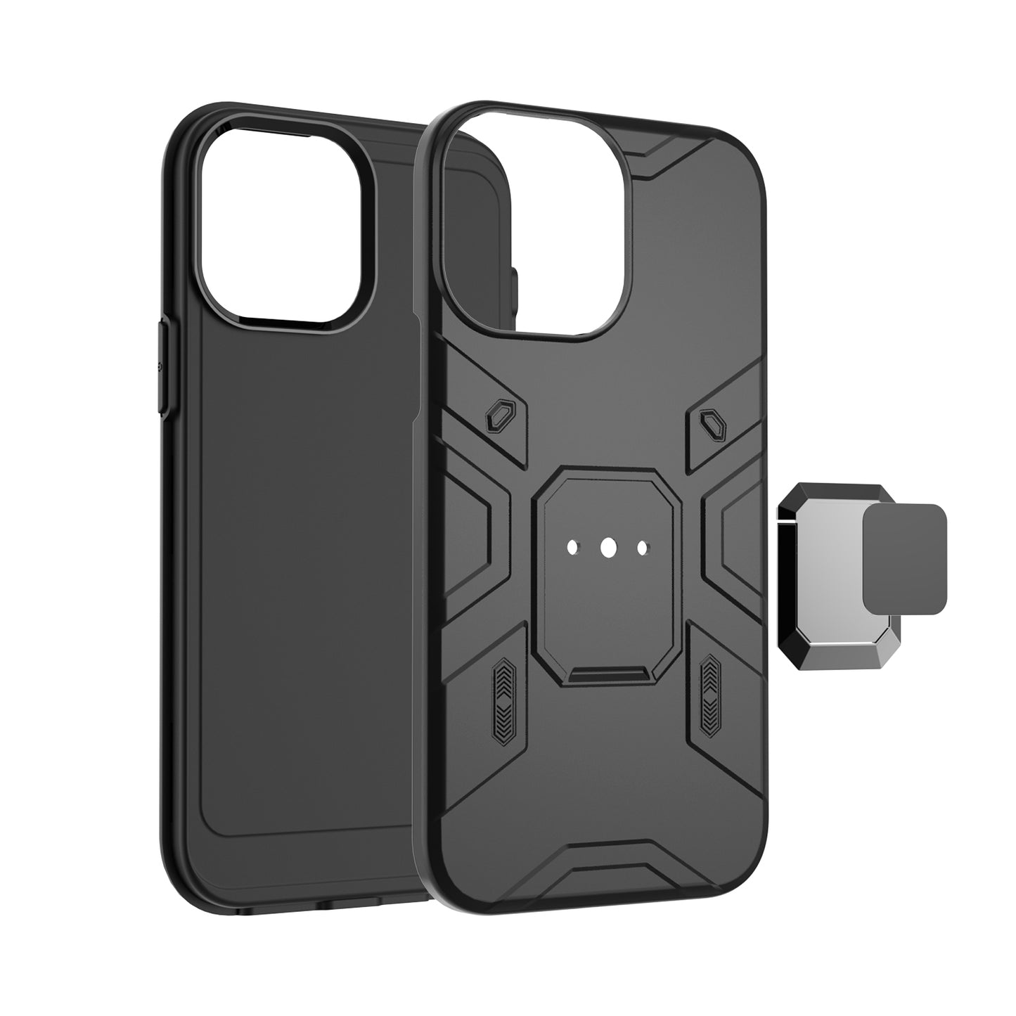 For Samsung Galaxy A03S Slim Thin Rugged Shockproof Hybrid with Magnetic Ring Stand Holder Hard PC Silicone TPU Rubber  Phone Case Cover