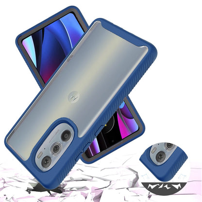 For Motorola Edge+ 2022 /Edge Plus Clear Dual Layer Tuff Rugged Bumper Frame Heavy Duty Hybrid Shockproof Rubber TPU  Phone Case Cover