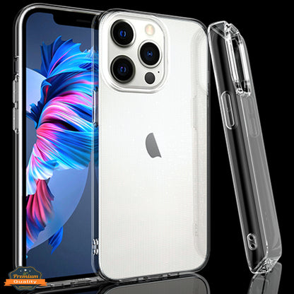For Apple iPhone 13 /Pro Max Mini Ultra Slim Thin Transparent Silicone Soft Skin Flexible TPU Gel Rubber Candy Gummy Protective Hybrid  Phone Case Cover
