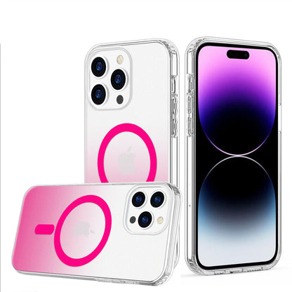 For Apple iPhone 14 /Plus Pro Max Hybrid IMD Frosted Two Tone with MagSafe Magnetic Wireless Charging Slim Hard PC  Phone Case Cover