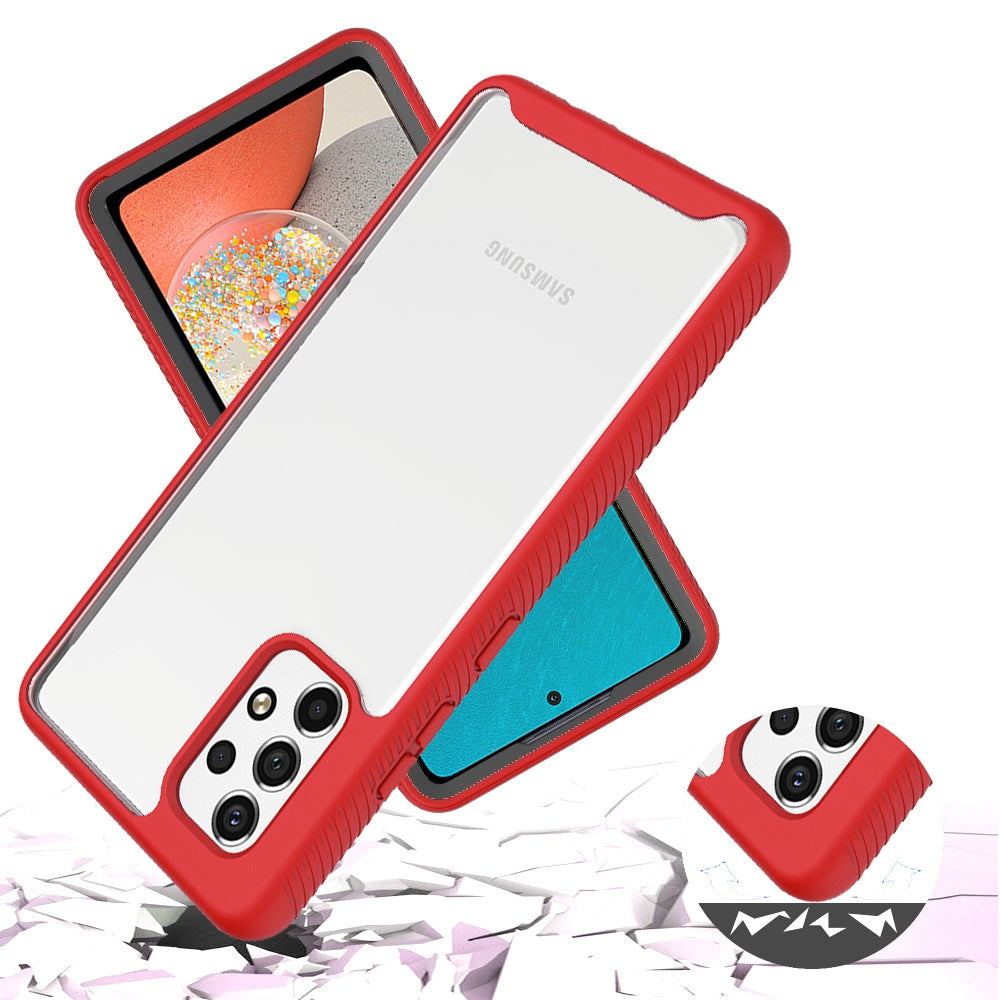 For Samsung Galaxy A53 5G Clear Dual Layer Rugged Bumper Frame Heavy Duty Hybrid Shockproof Rubber TPU Body Defender  Phone Case Cover