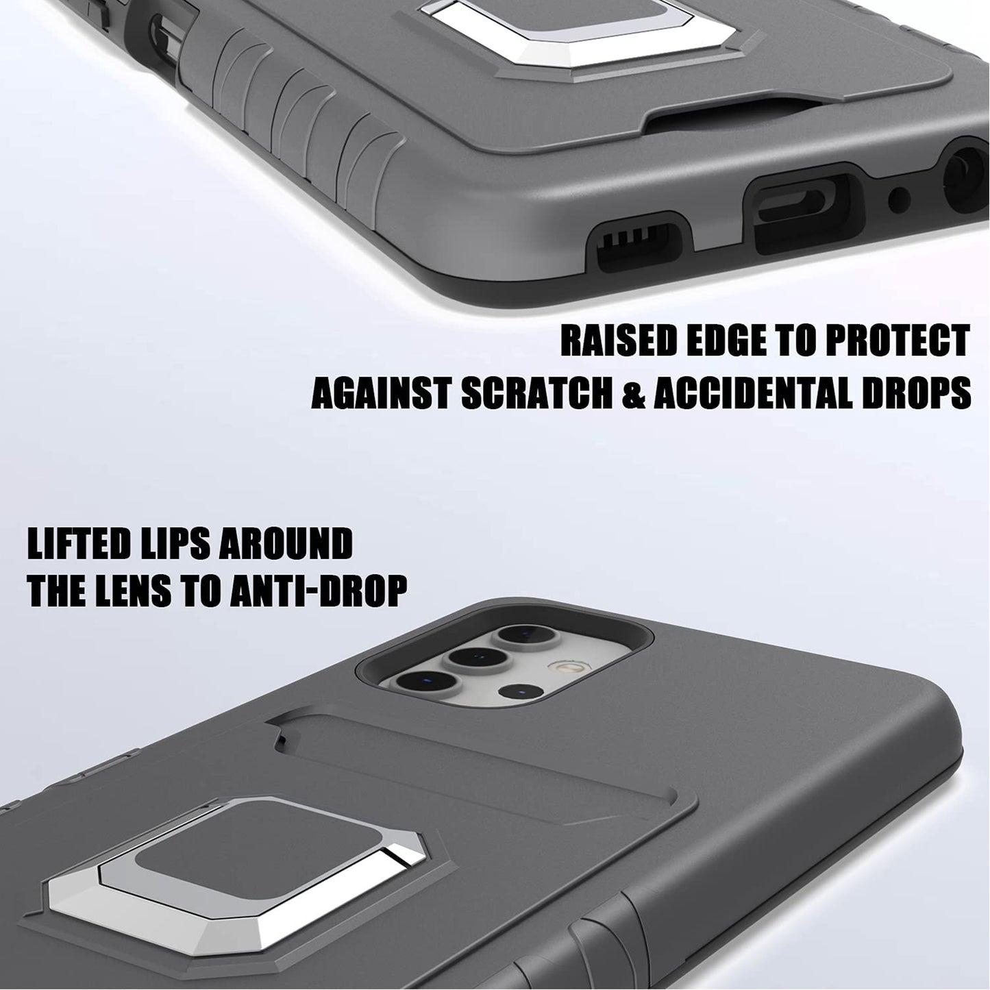 For Apple iPhone 14 Plus /Pro Max Wallet Credit Card Slot Holder with Ring Kickstand Magnetic Shockproof 2in1 Hybrid  Phone Case Cover