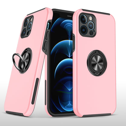 For Apple iPhone SE 3 (2022) SE/8/7 Hybrid 360 Rotatable Invisible Ring Stand Holder Fit Magnetic Car Mount Shockproof Slim  Phone Case Cover