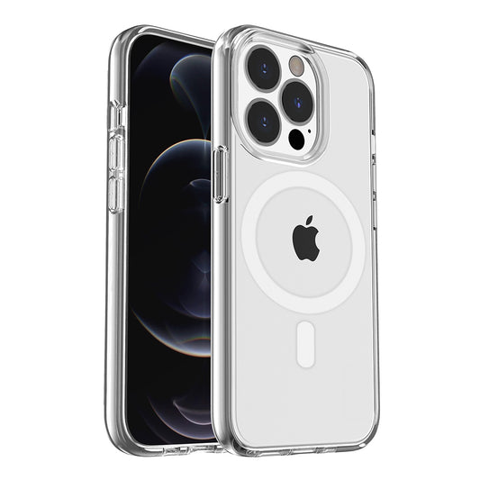 For Apple iPhone 14 /Plus Pro Max Transparent Thick Hybrid Hard PC Shell & Soft TPU Shockproof Compatible with MagSafe  Phone Case Cover