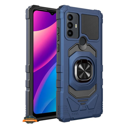 For Motorola Moto G Stylus 5G 2022 Hybrid Magnetic Car Mount with Ring Kickstand Stand Holder Armor [Military Grade]  Phone Case Cover