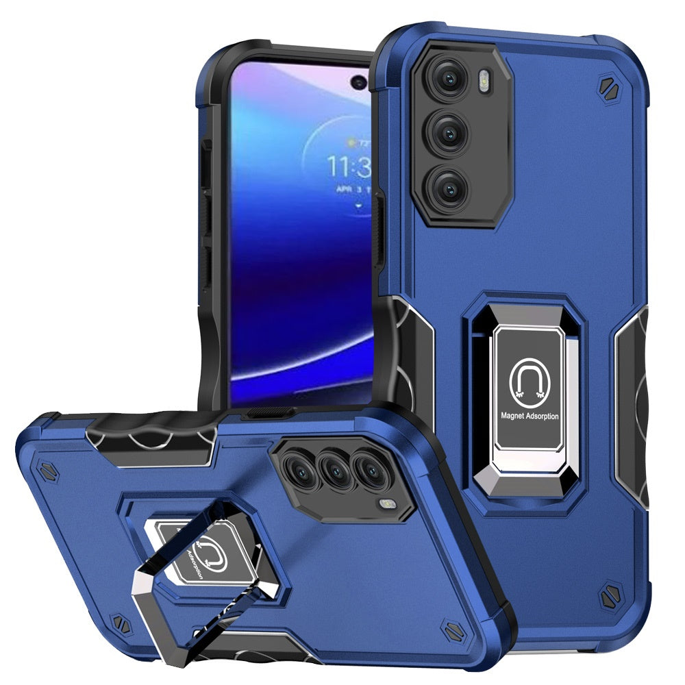 For Motorola Moto G Stylus 5G 2022 Hybrid Magnetic Ring Holder Stand Kickstand Heavy Duty Rugged TPU Silicone Shockproof  Phone Case Cover