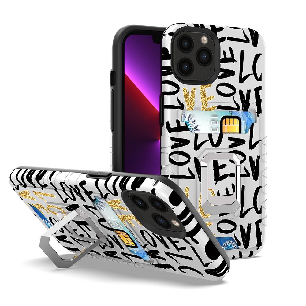 For Cricket Icon 3 (2021) Wallet Case Designed with Credit Card Holder & Magnetic Stand Kickstand Ring Heavy Duty Hybrid Armor  Phone Case Cover
