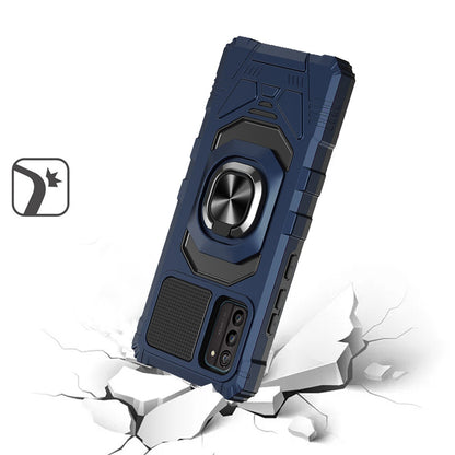 For Nokia G100 4G Hybrid Dual Layer with 360° Rotate Magnetic Ring Stand Holder Kickstand TPU Rugged PC Shockproof  Phone Case Cover
