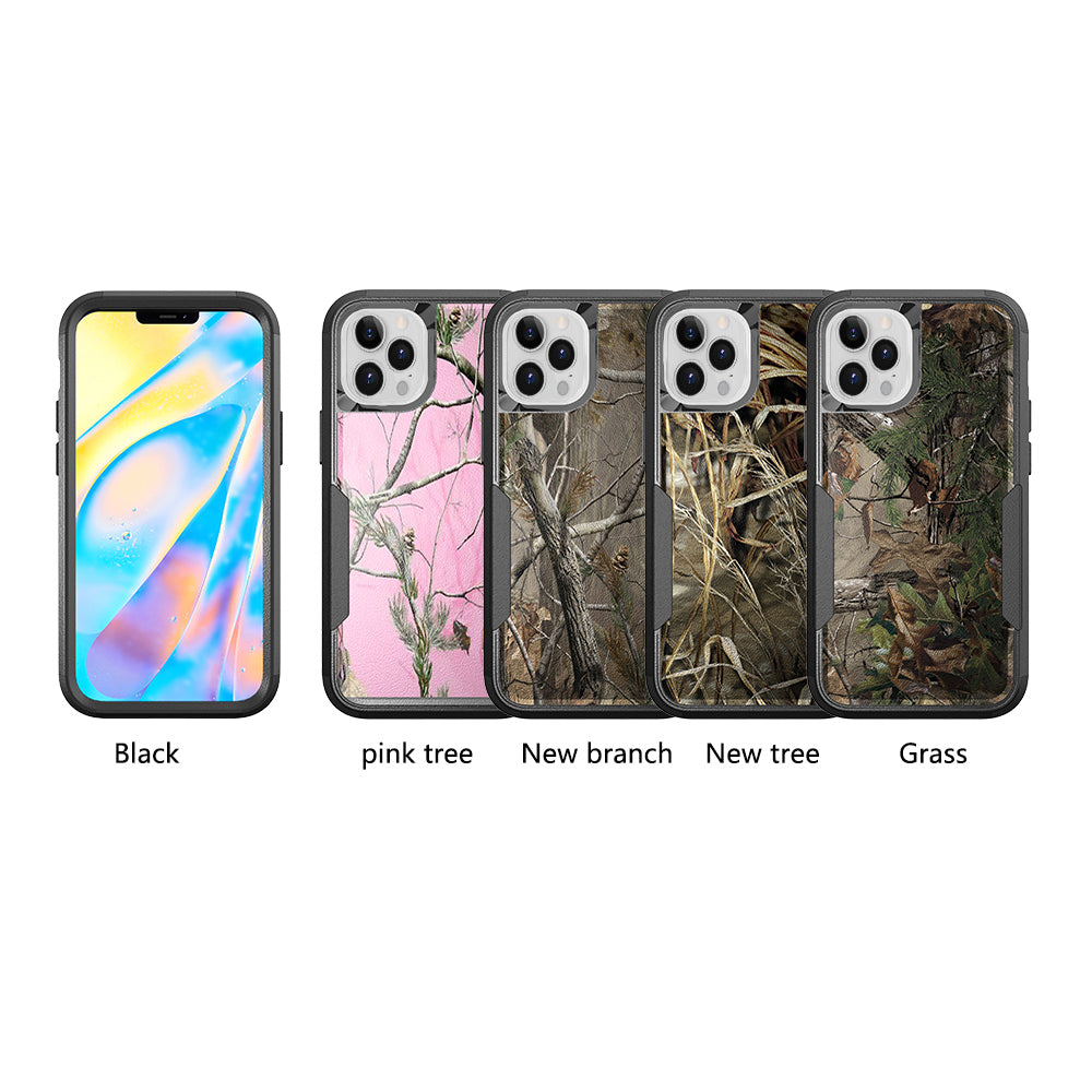 For Apple iPhone 13 /Pro Max Armor 3 in 1 Three Layer Heavy Duty Rugged Hybrid Hard PC Soft TPU Bumper Shockproof Full Protective  Phone Case Cover