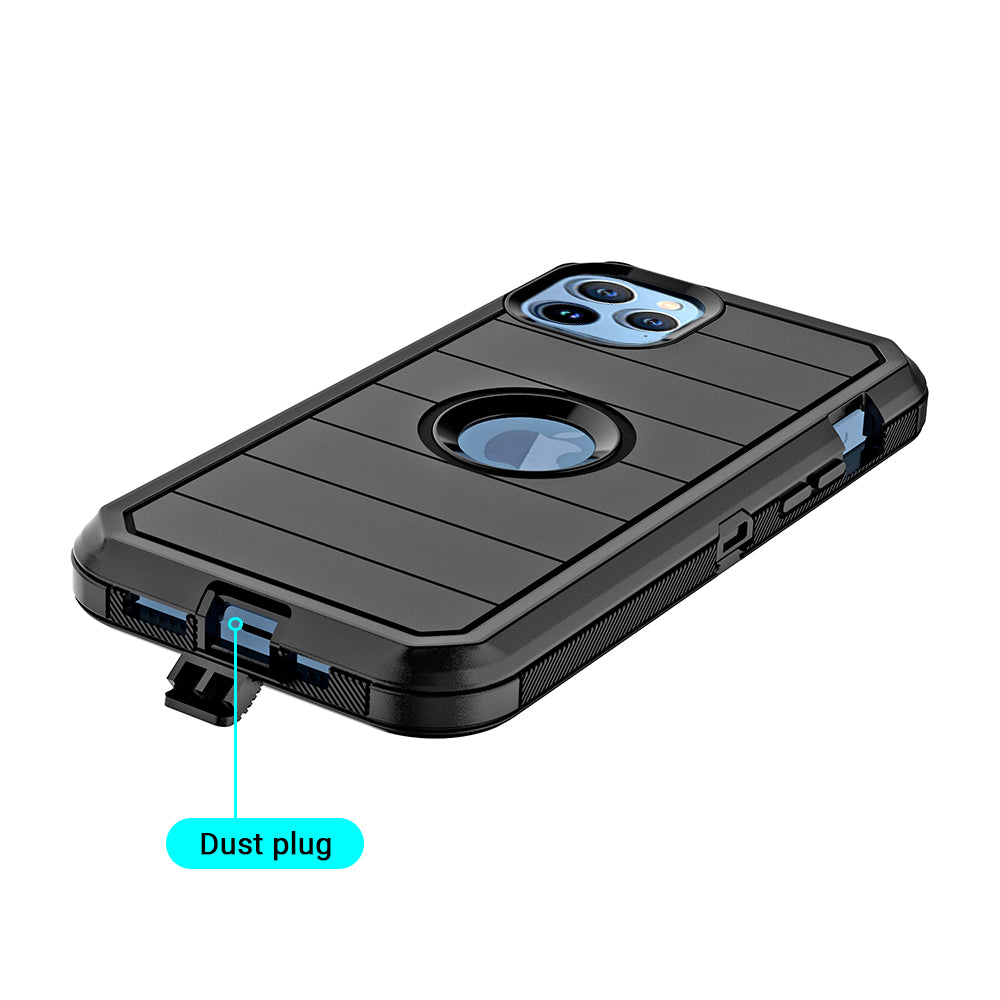 For Apple iPhone 14 /Pro Max Heavy Duty Hard PC + TPU Dual Protective Hybrid Combo Holster Belt Clip Stand  Phone Case Cover