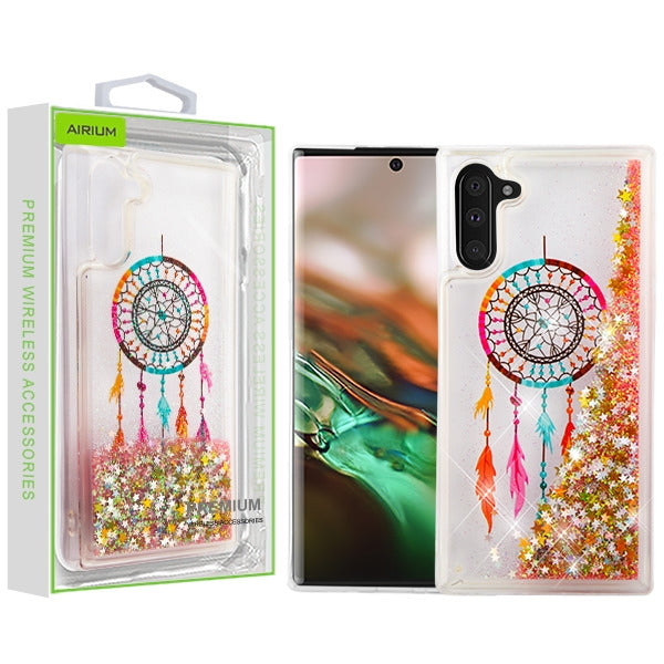 For Samsung Galaxy Note 10 (6.3) Quicksand Liquid Glitter Bling Hybrid Image Flowing Sparkle TPU Skin Dreamcatcher Phone Case Cover