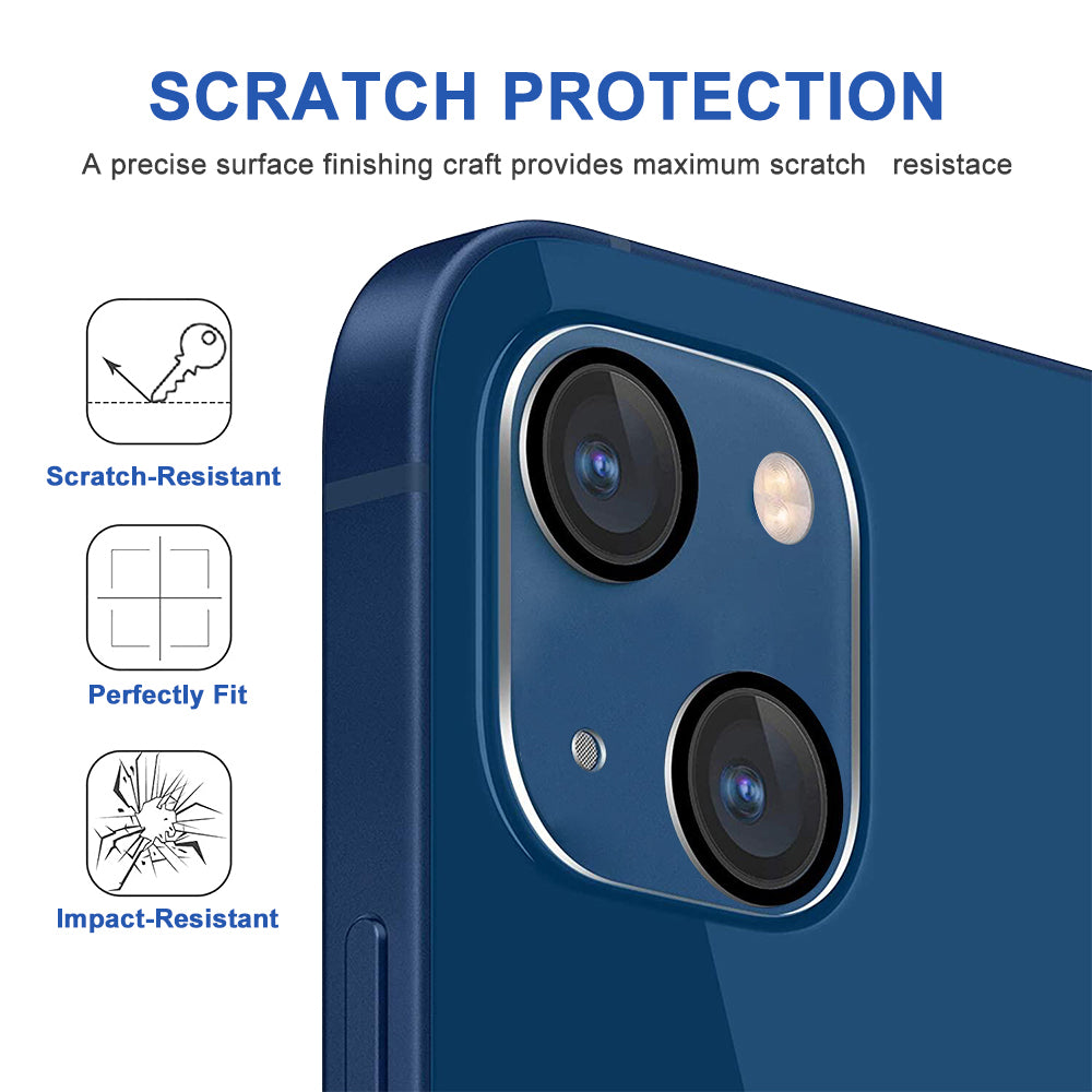 For Apple iPhone 14 Plus (6.7") Camera Lens Protector Tempered Glass Rear Back Camera Protective Lens Shield, Case Friendly Clear Screen Protector
