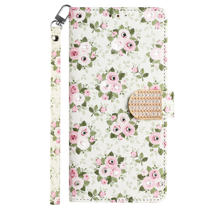 For Apple iPhone 14 Plus 6.7" Fashion Diamond Bling Design Wallet Pouch Card Slots PU Leather With Lanyard  Phone Case Cover