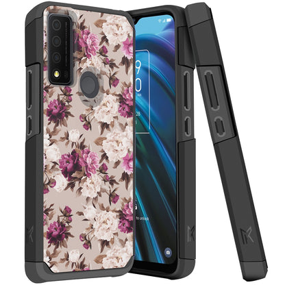 For TCL 30 XE 5G Graphic Design Pattern Slim Hard PC Soft TPU Silicone Protection Hybrid Shockproof Armor Rugged Bumper  Phone Case Cover