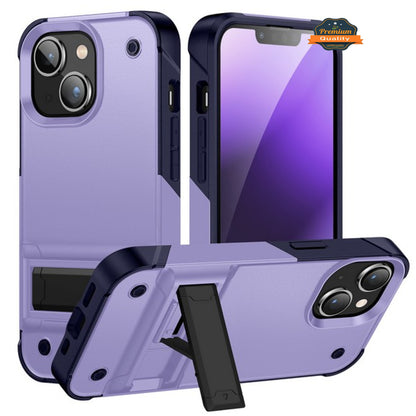 For Apple iPhone 14 /Plus Pro Max Heavy Duty with Kickstand Hybrid Sturdy Military Armor Durable Shockproof Bumper  Phone Case Cover