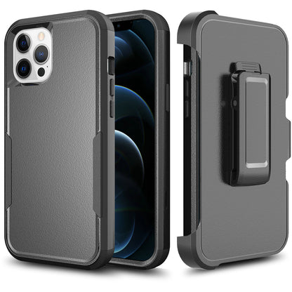 For Apple iPhone SE 2022 /SE 2020/8/7 Hybrid Rugged Shockproof 3-Layer Military Tough with Swivel Belt Clip Kickstand & Holster  Phone Case Cover