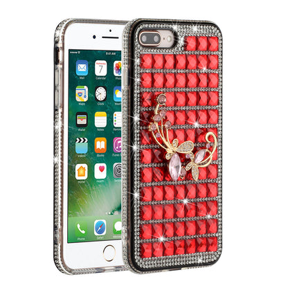 For Apple iPhone 8 Plus/7 Plus/6 Plus/6s Plus Fashion Luxury 3D Bling Diamonds Rhinestone Jeweled Ornament Shiny Crystal  Phone Case Cover